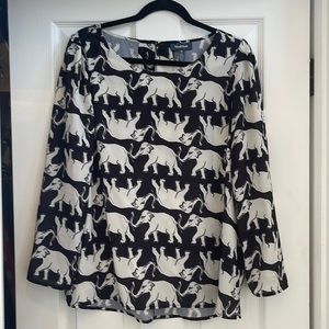 ModCloth Elephant Blouse